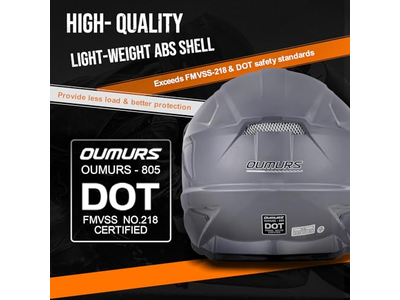 Adult ATV Dirt Bike Helmet with Goggles Gloves