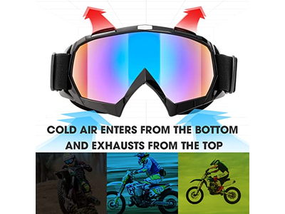 Adult Dirt Bike Goggles 2-Pack ATV Motorcycle Goggles