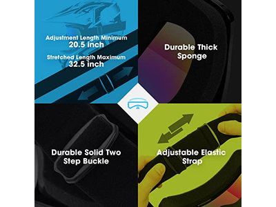 Adult Dirt Bike Goggles 2-Pack ATV Motorcycle Goggles