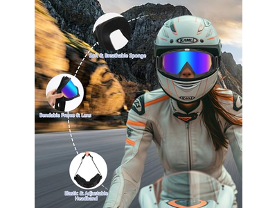 Dirt Bike Goggles 2 Pack ATV Goggles Motocross