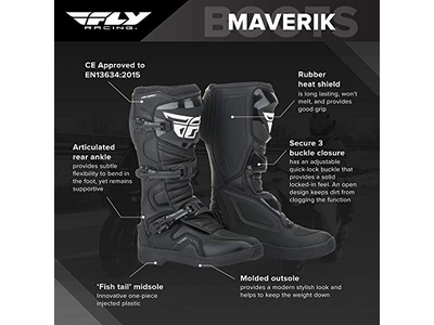 Fly Racing Maverik Boot (Black, 11)