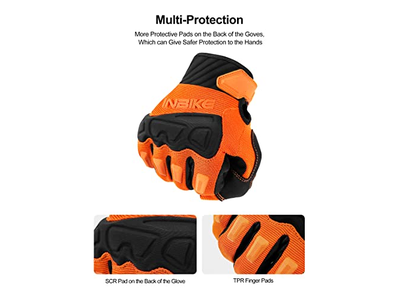 Mountain Bike Gloves for Men Knuckle Guard Padded